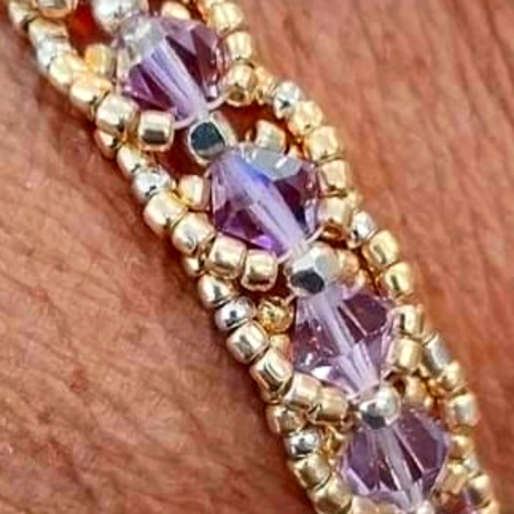 Flat Spiral Stitch bracelet